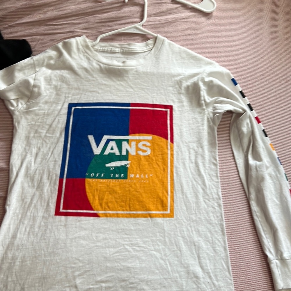 vans long sleeve t shirts mens small